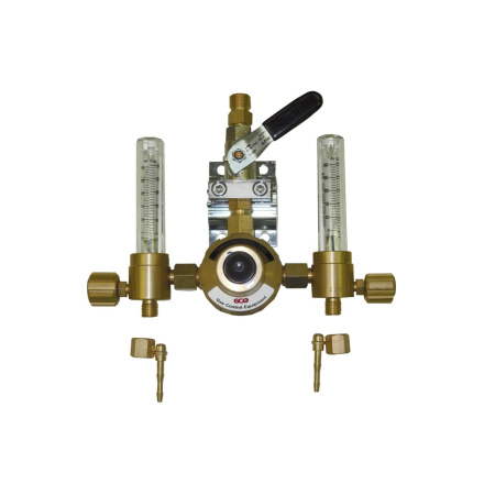 Редуктор сетевой GCE Uniset TwinFlow Аргон/Смесь; -/30 л/мин; вх. G3/8", вых. 2хG1/4" (0768105)