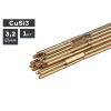 Прутки присадочные ПТК TIG бронза (CuSi3) ф 3,2 мм х 1000 мм (1,0кг) (007.100.278)