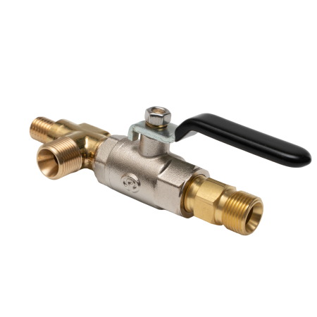 Шаровой кран с коленом GCE Dinline/Dinflow (Инертные газы) G3/8"