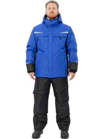 Зимний рабочий костюм Brodeks KW603, синий/черный