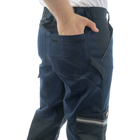 Брюки сварщика BRODEKS FS38-01, т.синий/черный (52) (FS38-01BLUE52)