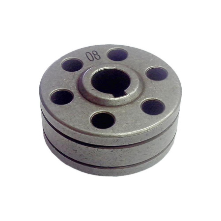 Ролик подающий HUGONG MIG/STICK 250D III (400V) (0.8-1.0 V type - сталь ) (37х10х15/18) / Feed roller 20200 (1 шт.) (032874)