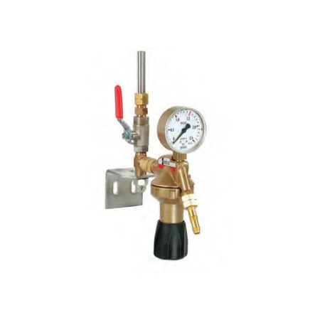 Редуктор сетевой GCE Dinset Кислород/Инертный газ; -/10 бар; вх. G3/8", вых. G3/8" (0785016)