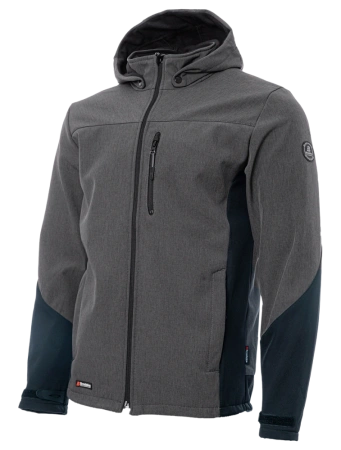 Куртка софтшелл BRODEKS KS237, серый/черный