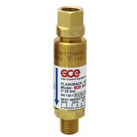 Затвор предохранительный GCE SG-3 (SP 34/FR 34, GVO 10) Кислород вх./вых. G1/4"