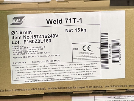 Проволока порошковая ESAB Weld 71T-1