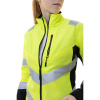 Куртка сигнальная женская BRODEKS KS229, желтый/черный (XS) (KS229YELLOWXS)