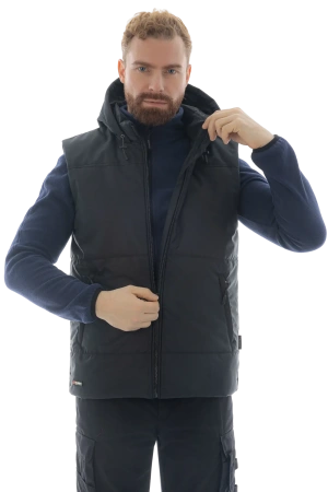 Жилет утепленный BRODEKS KW112, черный