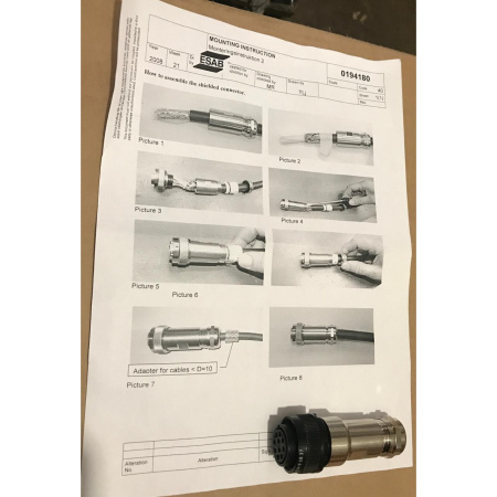 Разъем ESAB Sleeve Plug 10-P Spare Parts, 10 пин, запчасть