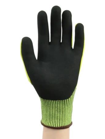 Перчатки рабочие противоударные BRODEKS GC-22i, серый/черный/желтый