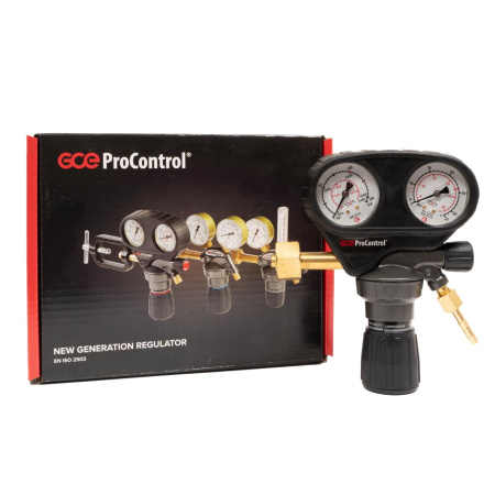Редуктор углекислотный GCE ProControl Ar/CO2 - Aргон/CO2 - 200/ - бар, вх. G3/4"; вых. G1/4"; 0-30 л/мин