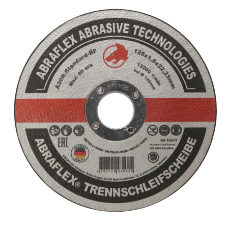 Круг отрезной Abraflex 125х1,6х22,23 A-30 Standard BF (металл+нерж.)