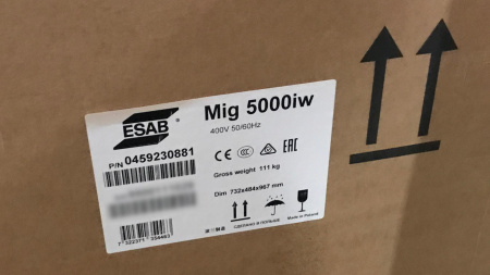 Сварочный аппарат ESAB Aristo Mig 5000iw 400V, водяное охлаждение