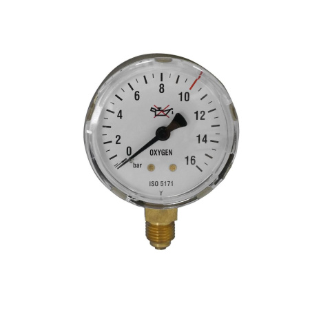 Манометр кислородный GCE 0-20/40 бар, диам. 63 мм (9426620)