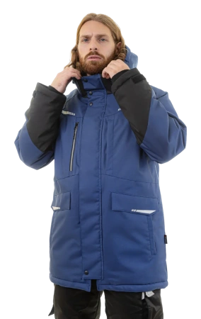 Куртка-парка зимняя BRODEKS KW215, синий
