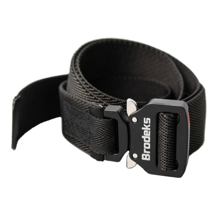 Ремень BRODEKS KM102+ stretch, черный 140см (KM102blackstr140)