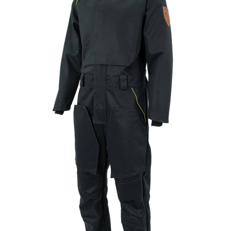 Комбинезон сварщика BRODEKS FS58-02, черный (XS) (FS58-02BLACKXS)