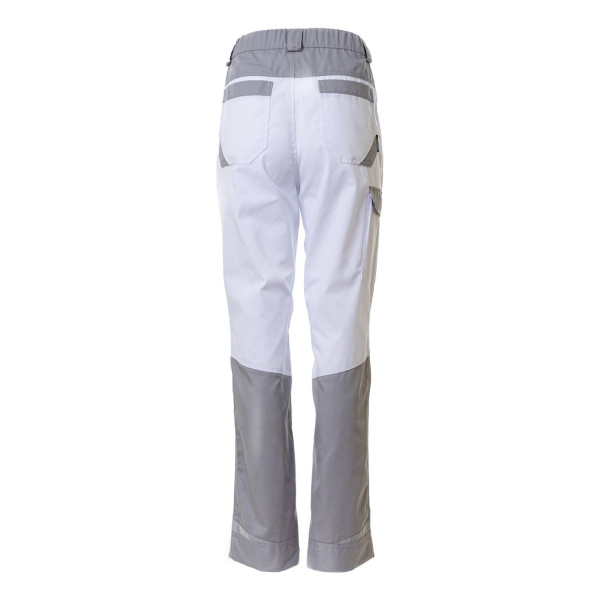 Брюки рабочие женские BRODEKS KS328, белый/серый (46) (KS328WHITE46)