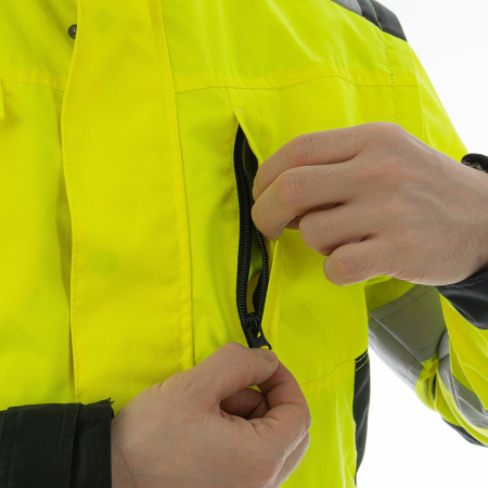 Куртка сигнальная BRODEKS KS225, желтый/черный (S) (KS225YELLOWS)