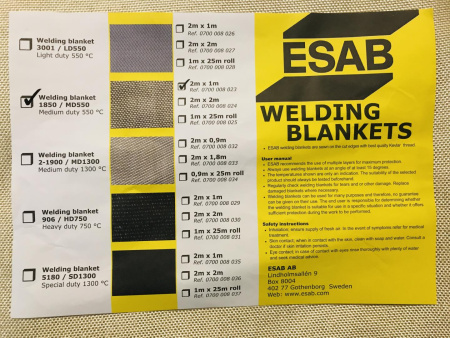 Сварочное покрывало ESAB MD550 (1850) Welding Blanket 550°C