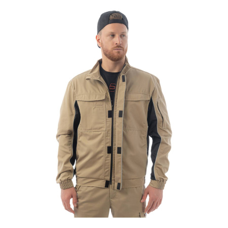 Куртка BRODEKS KS201, бежевый/черный (S) (KS201BEIGES)