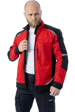 Куртка BRODEKS KS202, красный/черный