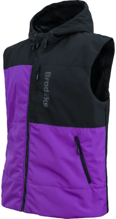 Жилет утепленный Brodeks URBAN KW133, фиолетовый/черный