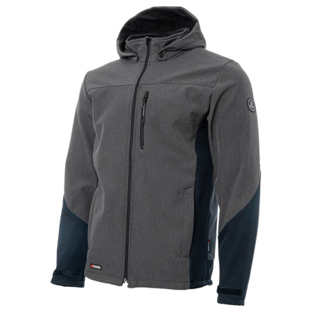 Куртка софтшелл BRODEKS KS237, серый/черный (XL) (KS237GREYXL)