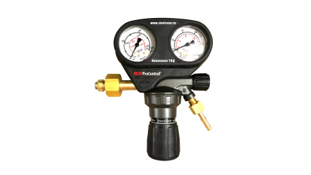Редуктор углекислотный GCE ProControl Ar/CO2 - Aргон/CO2 - 200/ - бар, вх. G3/4"; вых. G1/4"; 0-30 л/мин