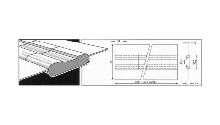 Подкладки керамические ESAB PZ 1500/81 Grey, Tape, Rectang