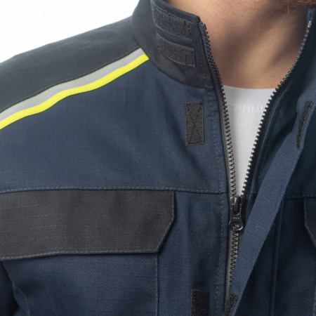 Комбинезон сварщика BRODEKS FS58-01, т.синий/черный (S) (FS58-01NAVYS)