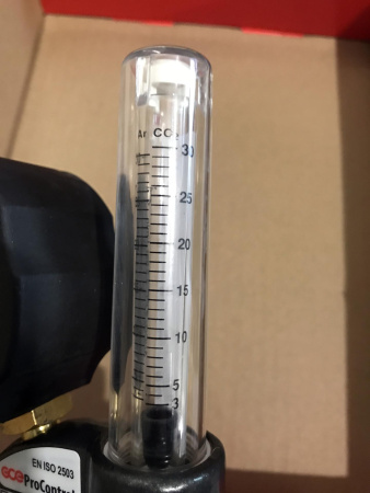 Редуктор углекислотный GCE ProControl Ar/CO2 - Aргон/СО2 - 200/ - бар, вх. G3/4"; вых. G1/4"; ротаметр 0-30л/мин