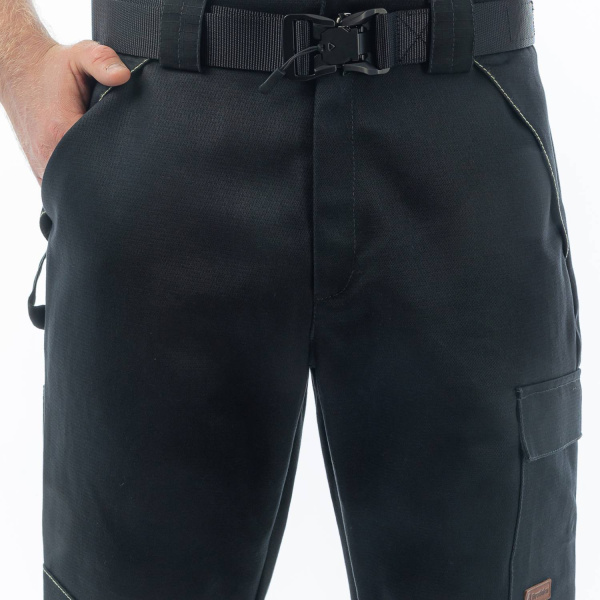 Брюки сварщика BRODEKS FS38-02, черный (46) (FS38-02BLACK46)