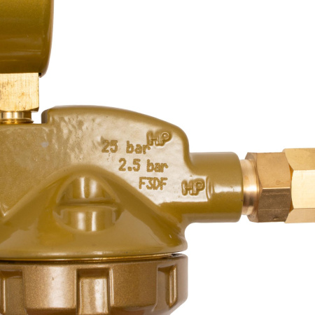 Редуктор сетевой GCE Dinset Пропан; -/2,5 бар; вх. G3/8"LH, вых. G3/8"LH