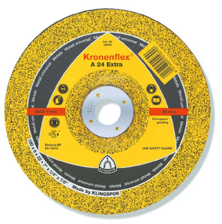 Круг зачистной Klingspor Kronenflex A 24 R 230X6X22,23