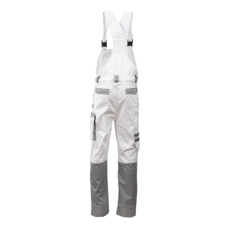 Полукомбинезон BRODEKS KS402, белый/серый (M) (KS402WHITEM)