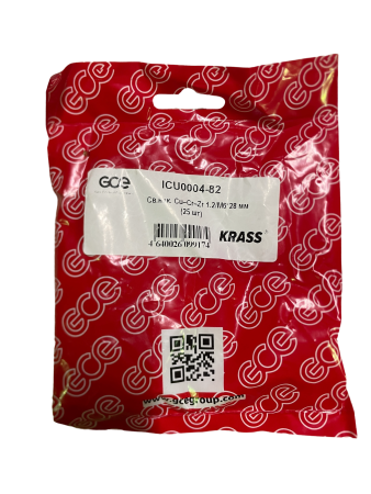 Наконечник сварочный KRASS Cu–Cr–Zr 1.2/M6*28 мм 24KD/25AK/36KD/401D-501D и MSP252/MSP360/MSP511 (25шт.). Артикул ICU0004-82