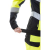 Куртка сигнальная женская BRODEKS KS229, желтый/черный (XS) (KS229YELLOWXS)
