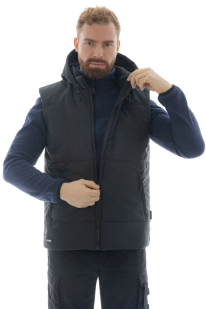 Жилет утепленный BRODEKS KW112, черный (2XL) (KW112BLACK2XL)