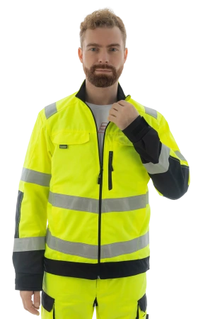 Куртка сигнальная BRODEKS KS218, желтый/черный (S) (KS218YELLOWS)