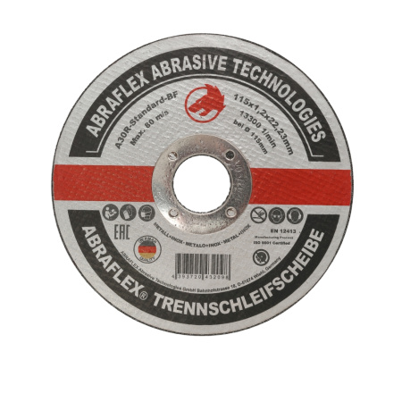 Круг отрезной Abraflex 115x1,2x22,23 A-30R Standard BF (металл+нерж.) (T000038384)