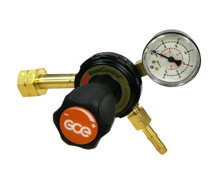 Редуктор пропановый GCE Base Control SE PB - 25/4 бар, вх. W 21,8x1/14LH"; вых. G 3/8" LH; 5 м3/ч. Артикул 0870306.