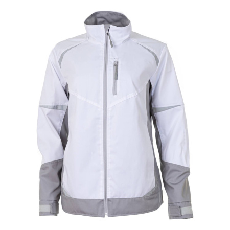 Куртка рабочая женская BRODEKS KS228, белый/серый (XS) (KS228WHITEXS)