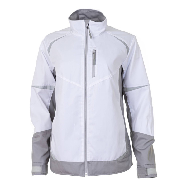 Куртка рабочая женская BRODEKS KS228, белый/серый (XS) (KS228WHITEXS)