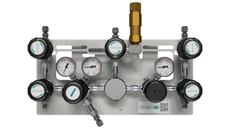 Рампа полуавтоматическая одноступенчатая GCE Druva MPLH0SS из хромированной латуни