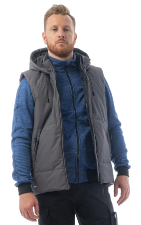 Жилет утепленный BRODEKS KW112, серый (L) (KW112GREYL)