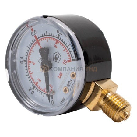 Манометр ацетиленовый KRASS 0,6/1 МПа, 50 мм, М12х1,5