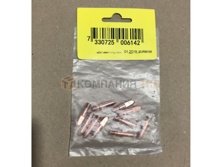 Наконечник контактный ESAB 1.2мм М6, арт.0468500007 Наконечник контактный ESAB Contact tip CuCrZr 1.2мм М6, арт.0468500007