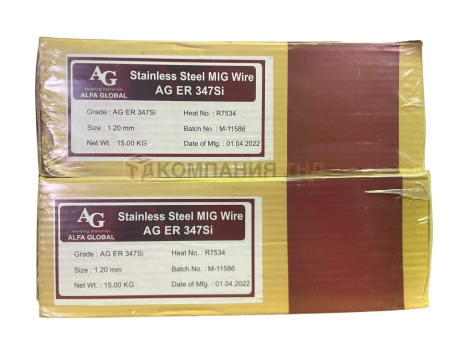 Проволока сварочная AG ER 347Si для полуавтоматической сварки в среде защитных газов Проволока сварочная AG ER 347Si
