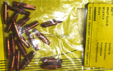 Наконечник контактный ESAB CuCrZr M6x27 w 1,6 мм Наконечник контактный ESAB CuCrZr M6x27 w 1,6 мм